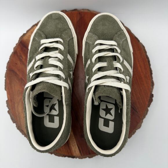 Converse One Star Academy Pro Vintage Suede Olive Green Sneakers 39 EU 8 W 6.5 M - Picture 5 of 11